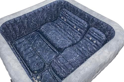 Bestway® Lay-Z-SPA® Energiespar-Whirlpool San Francisco HydroJet Pro™ mit App-Steuerung, für 7 Personen 230 x 230 x 71 cm, Marmor-Optik (Samtgrau)
