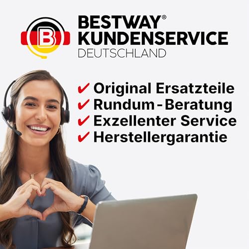 Bestway Lay-Z-SPA Whirlpool Rome AirJet, 201 x 201 x 71 cm, 7 Personen, Energiesparend, 180 AirJet-Düsen, App-Steuerung, UltraFit-Pumpeneinheit, Thermo-Abdeckung, TÜV Rheinland, Sandmarmor-Optik