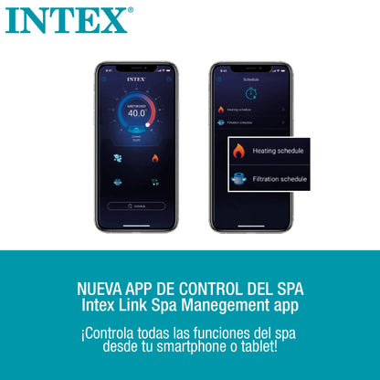 Intex 86IN X86IN X28IN PURESPA Jet and Bubble Deluxe Set