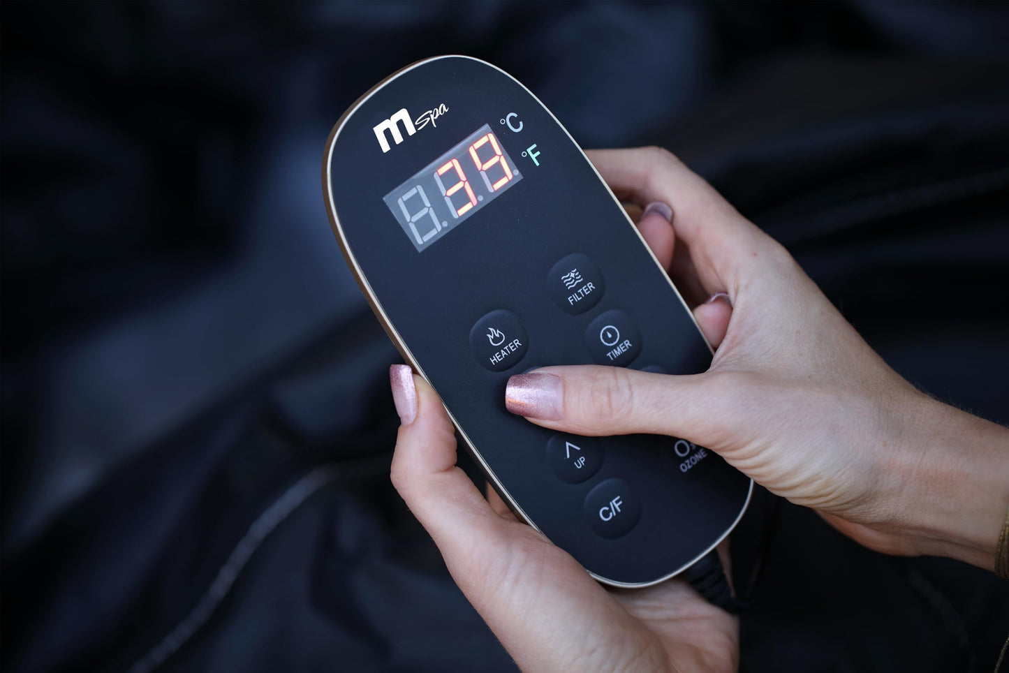 MSPA Whirlpool Camaro, 204x204x70 cm – Aufblasbarer Whirlpool für 6 Personen mit 138 Massagedüsen, PTC-Heizung, Ozondesinfektion & Rhino-Tech 6-Schicht-Material | Selbstaufblasend, Digitale Steuerung