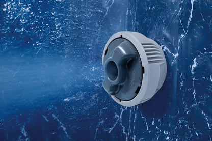 Bestway® Lay-Z-SPA® Energiespar-Whirlpool San Francisco HydroJet Pro™ mit App-Steuerung, für 7 Personen 230 x 230 x 71 cm, Marmor-Optik (Samtgrau)