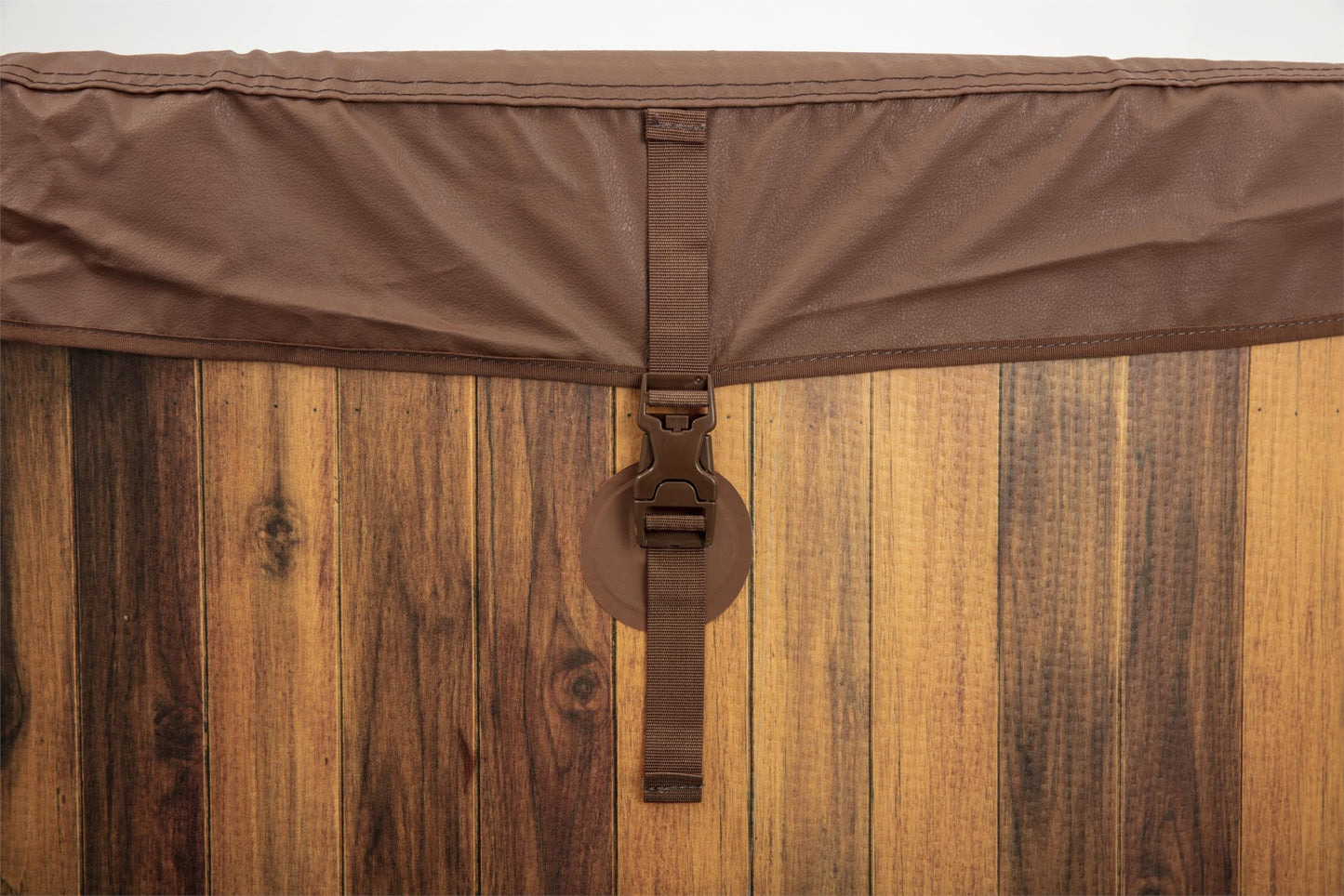 Bestway® LAY-Z-SPA® Whirlpool Helsinki AirJet Plus™ für 7 Personen, Ø 180 x 66 cm, Holz-Optik (Pinie)