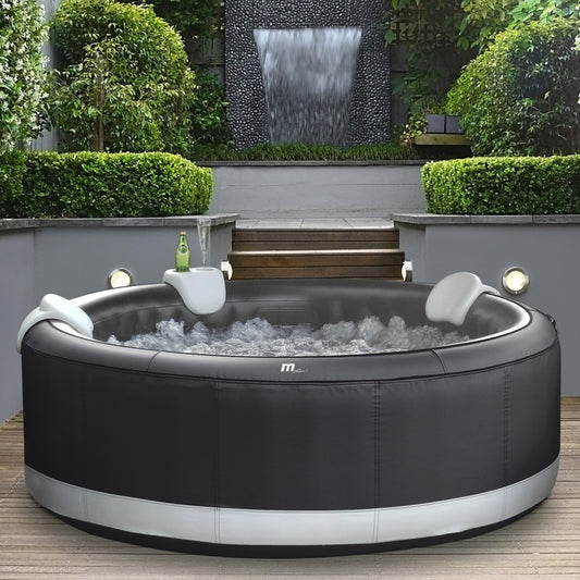MSPA Whirlpool Camaro, 204x204x70 cm – Aufblasbarer Whirlpool für 6 Personen mit 138 Massagedüsen, PTC-Heizung, Ozondesinfektion & Rhino-Tech 6-Schicht-Material | Selbstaufblasend, Digitale Steuerung