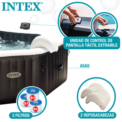 Intex 86IN X86IN X28IN PURESPA Jet and Bubble Deluxe Set